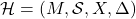 \mathcal{H} = (M,\mathcal{S},X,\Delta)